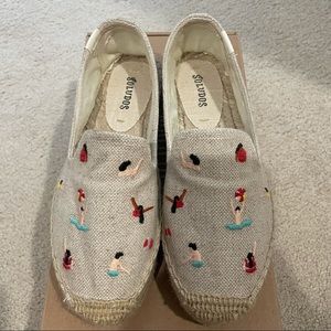 Soludos | NWT Swimmer Embroidered Espadrilles Sz 5